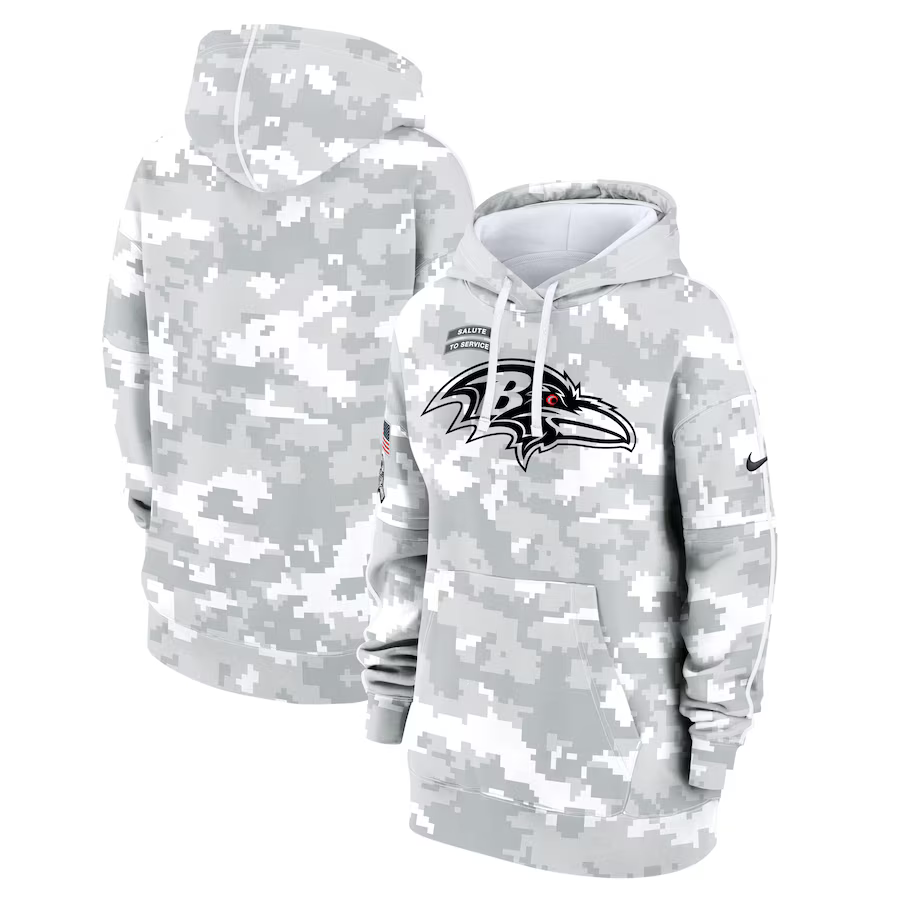 Women Baltimore Ravens 2024 Nike NFL hoodie->women nfl jersey->Women Jersey
